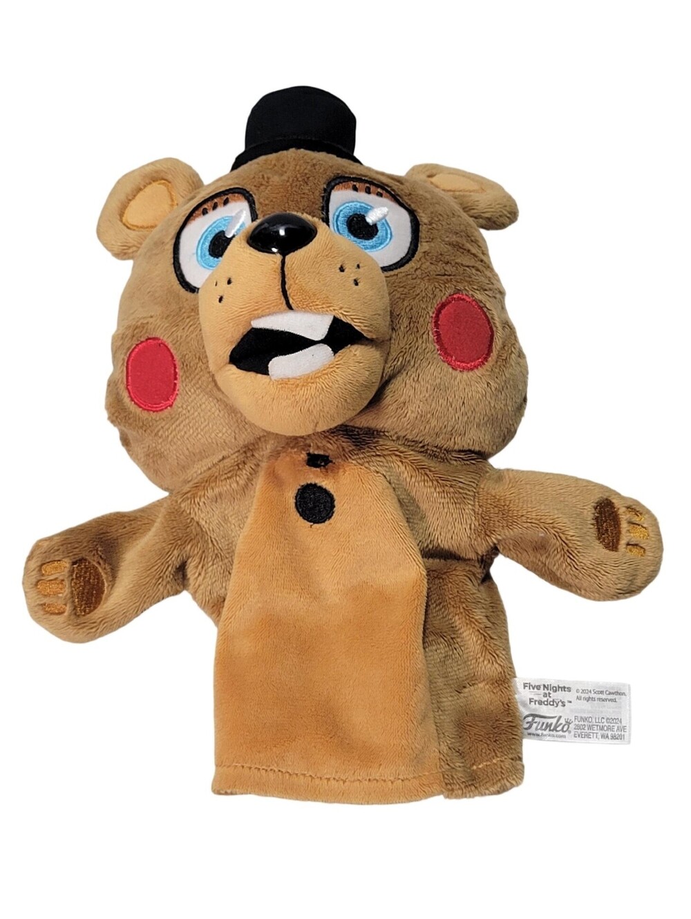 Five Nights At Freddy's Freddy Fazbear Plush Hand Puppet Hot Topic, FUNKO